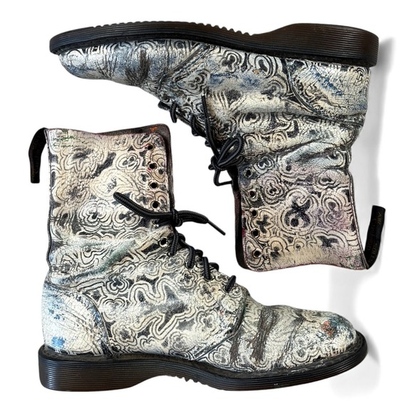 Dr. Martens Shoes - Vintage Dr Martens Eva Ankle Combat Boots Womens 7 Soft Leather Made in England